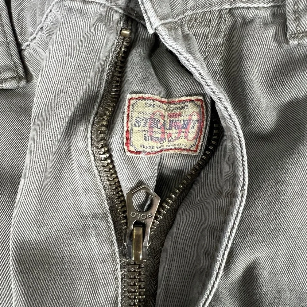Polo Ralph‎ Lauren 650 Pants Men 35X30 Army Green Straight Chino VTG 100% Cotton